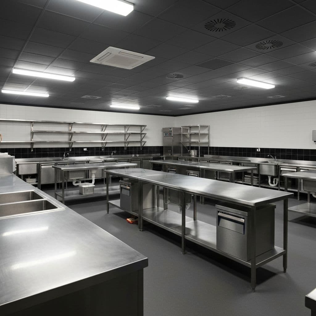 Equipos de mobiliario en acero inoxidable